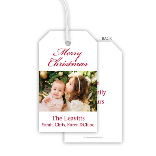 Your Greeting Photo Hanging Gift Tags